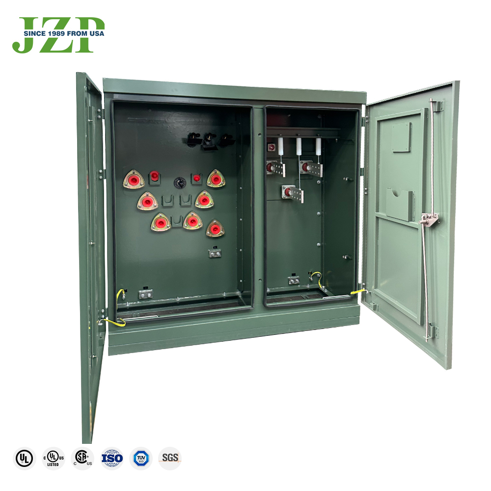 All copper 500KVA 12470Y/7200V to 400/230V three phase padmounted transformer with Bayonet Fuses