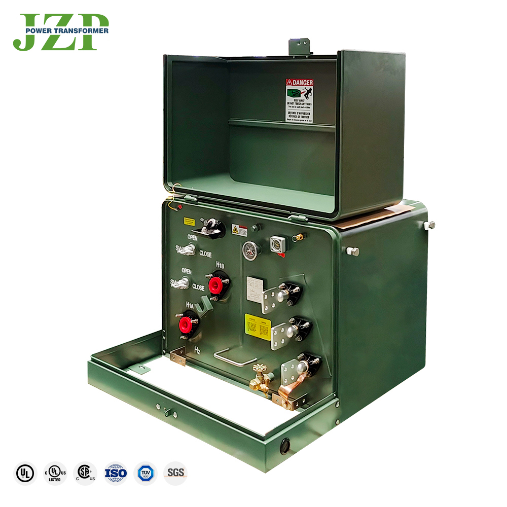 Single phase pad mounted transformer ANSI/IEEE 50kva 75kva 100kva 167kva 500kva for mounting outdoors on pads