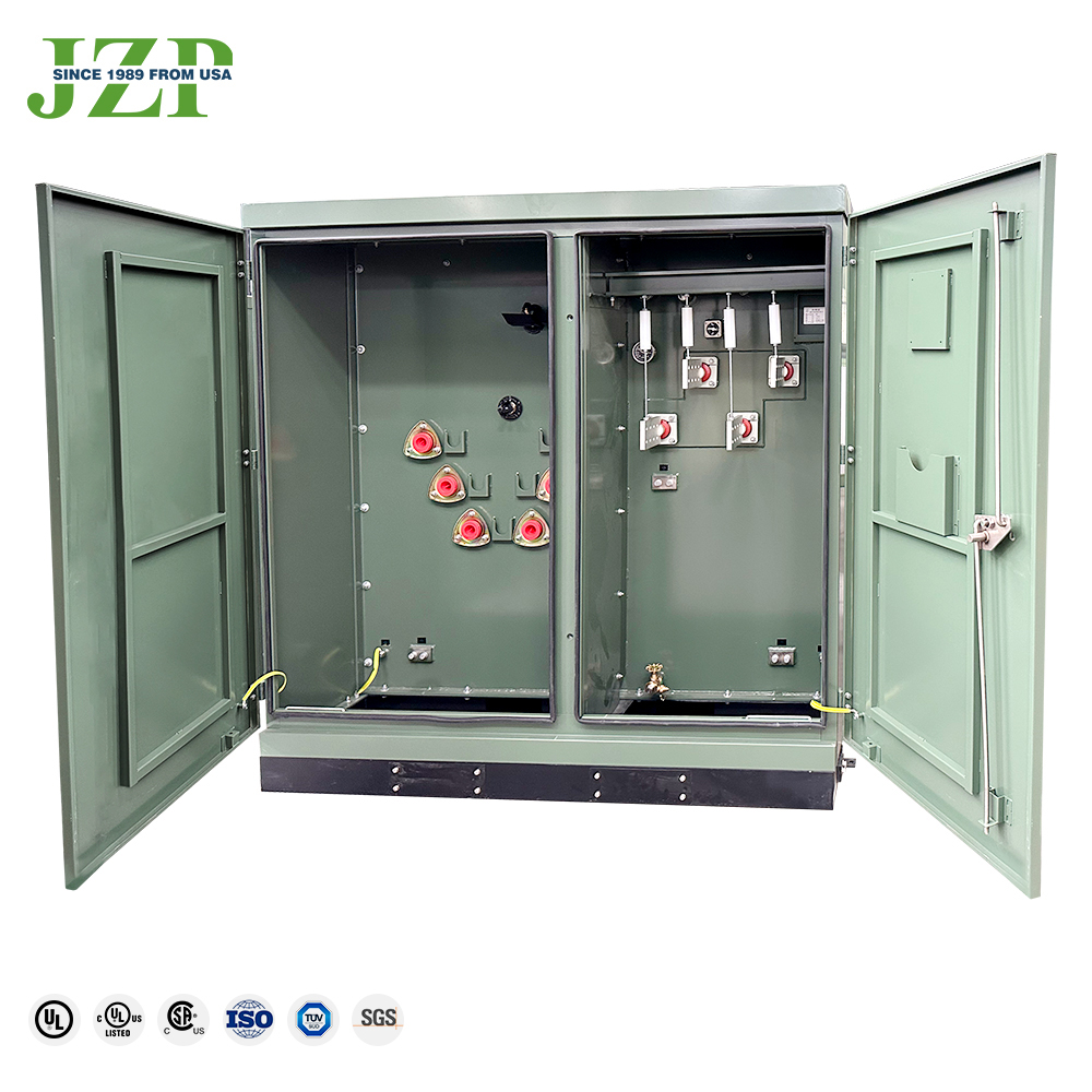 8-Hole Spade 750kva 12470Y/7200V to 240/120V  three phase pad mounted Power Transformer