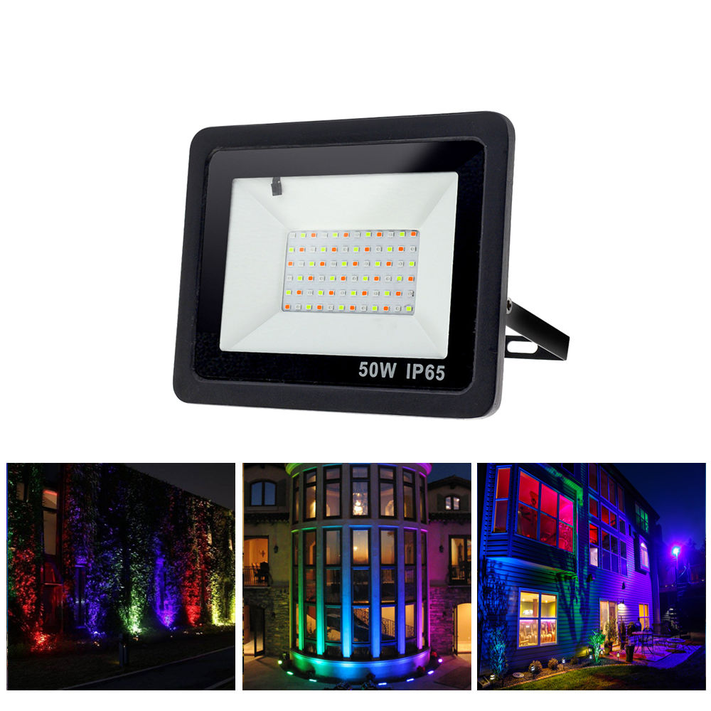 Wireless Control RGB Color Changing Floodlight Smart Wifi LED Flood Light