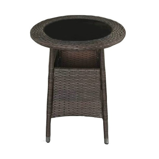JJT3177G Steel frame outdoor rattan bistro table