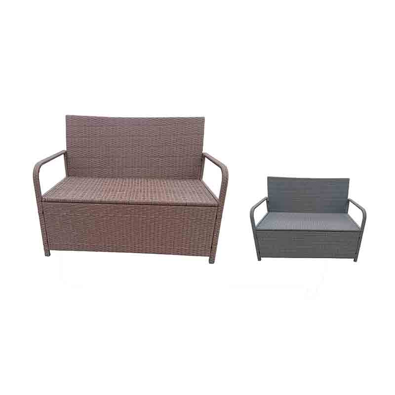 JJ111BB Steel frame rattan cushion <a href='/bench/'>bench</a>