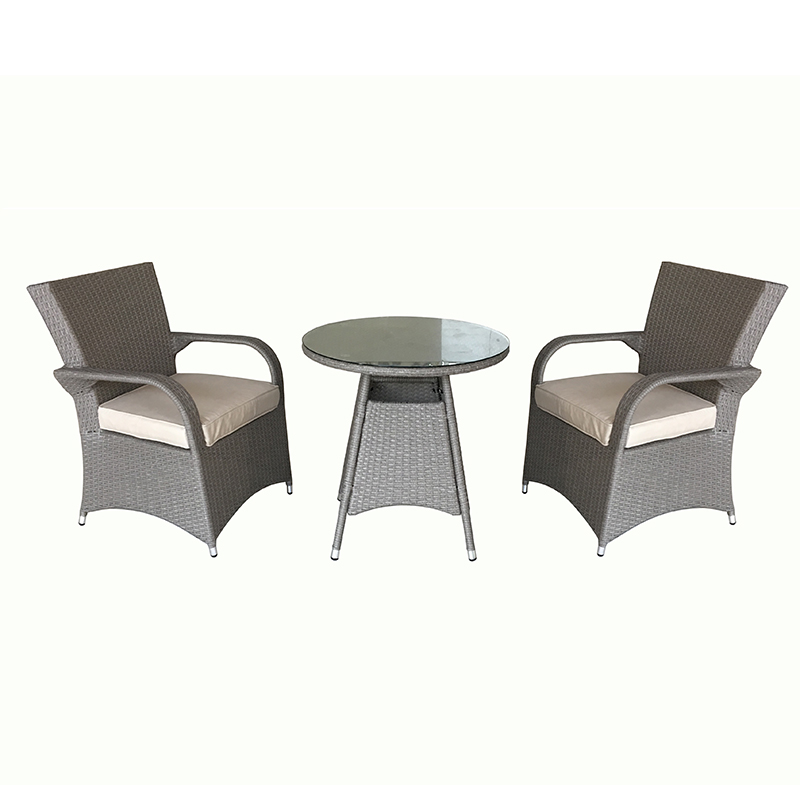 JJS306 Aluminum rattan bistro set patio set