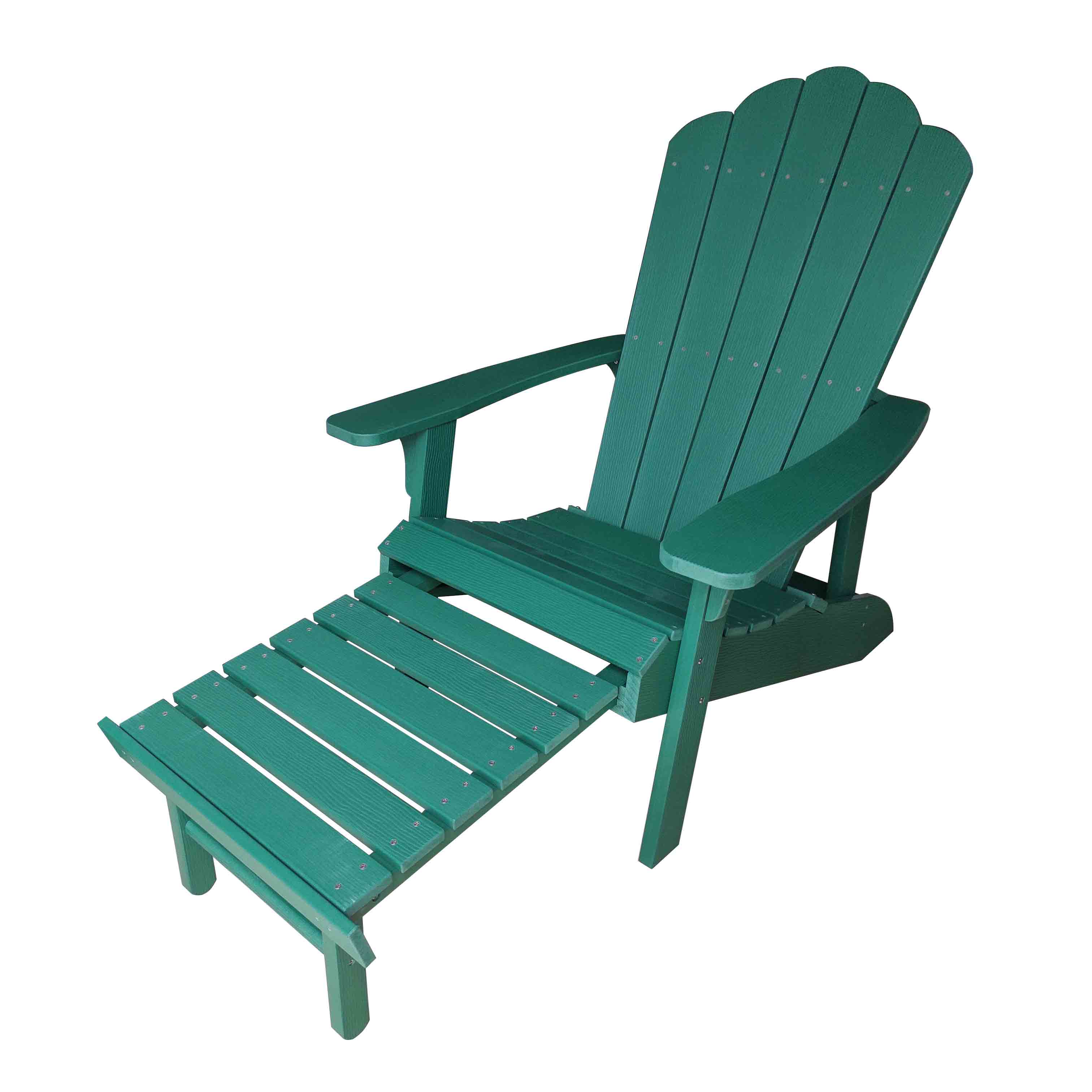 JJC14505 PS wood Adirondack <a href='/chair/'>chair</a> with <a href='/footrest/'>footrest</a>