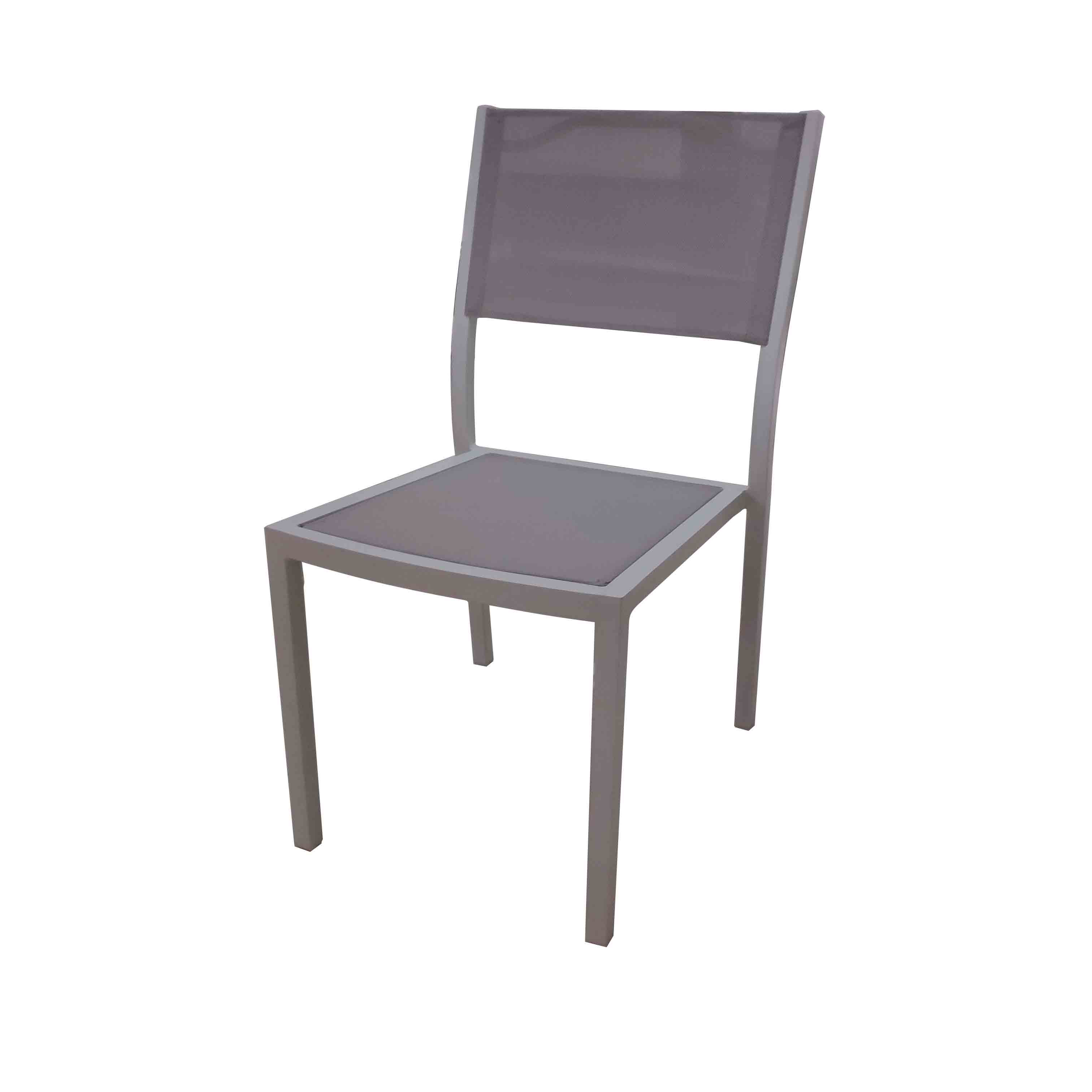 JJ421 Aluminum textilene stacking <a href='/chair/'>chair</a>