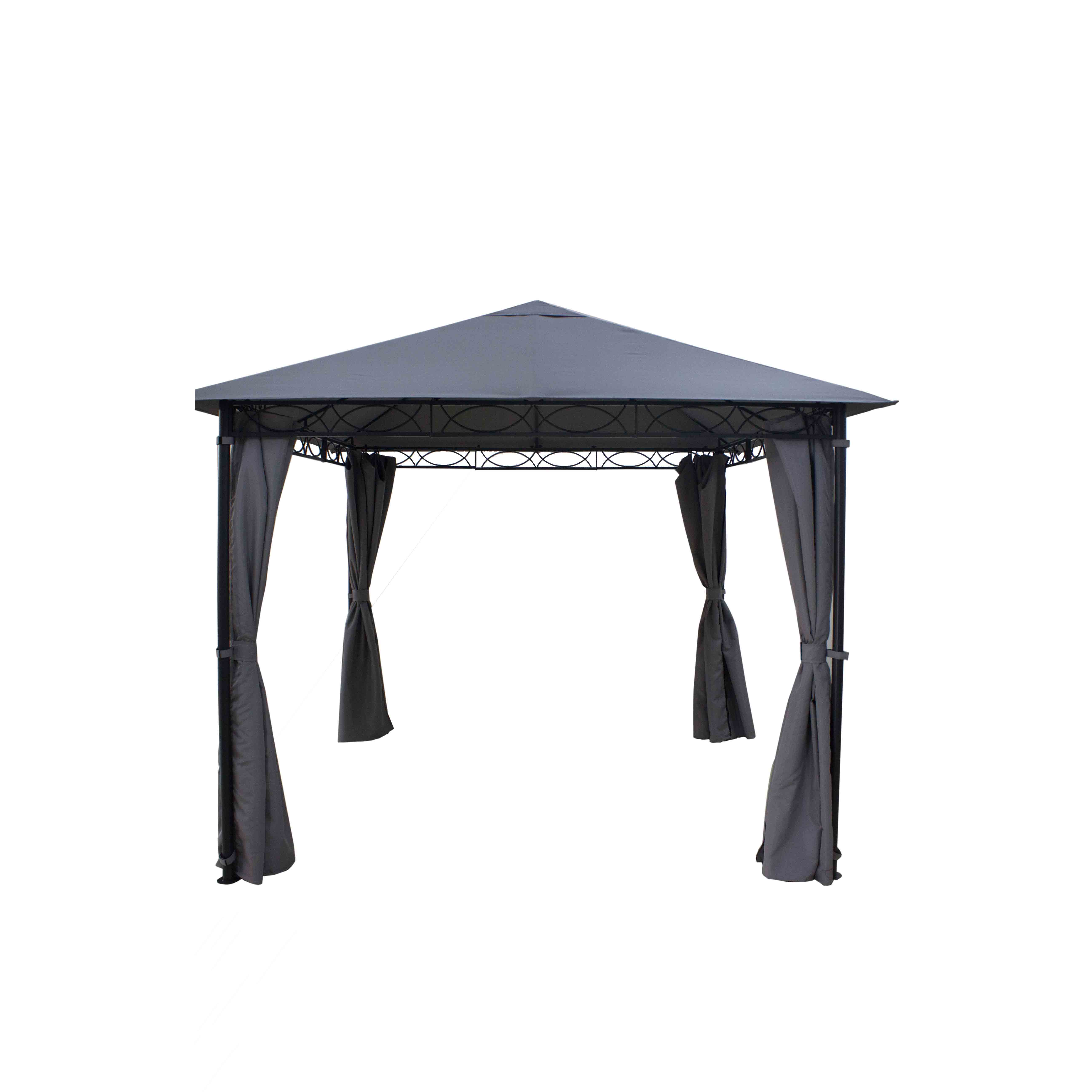 JJKT-T002 3X3M Patent Construction Gazebo (Tool-free assembling)