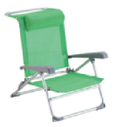 JJLXS-015 Aluminum folding camping <a href='/chair/'>chair</a>-adjustable back with 7 position