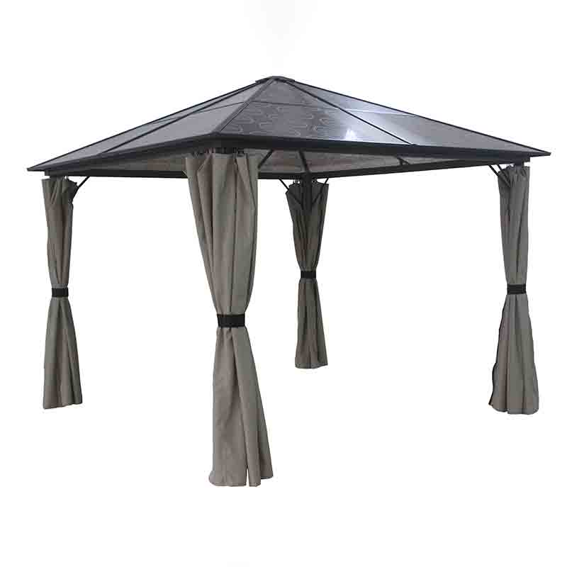 JJKT-Q001 3X3M Alu PC Board Gazebo With Sidewalls