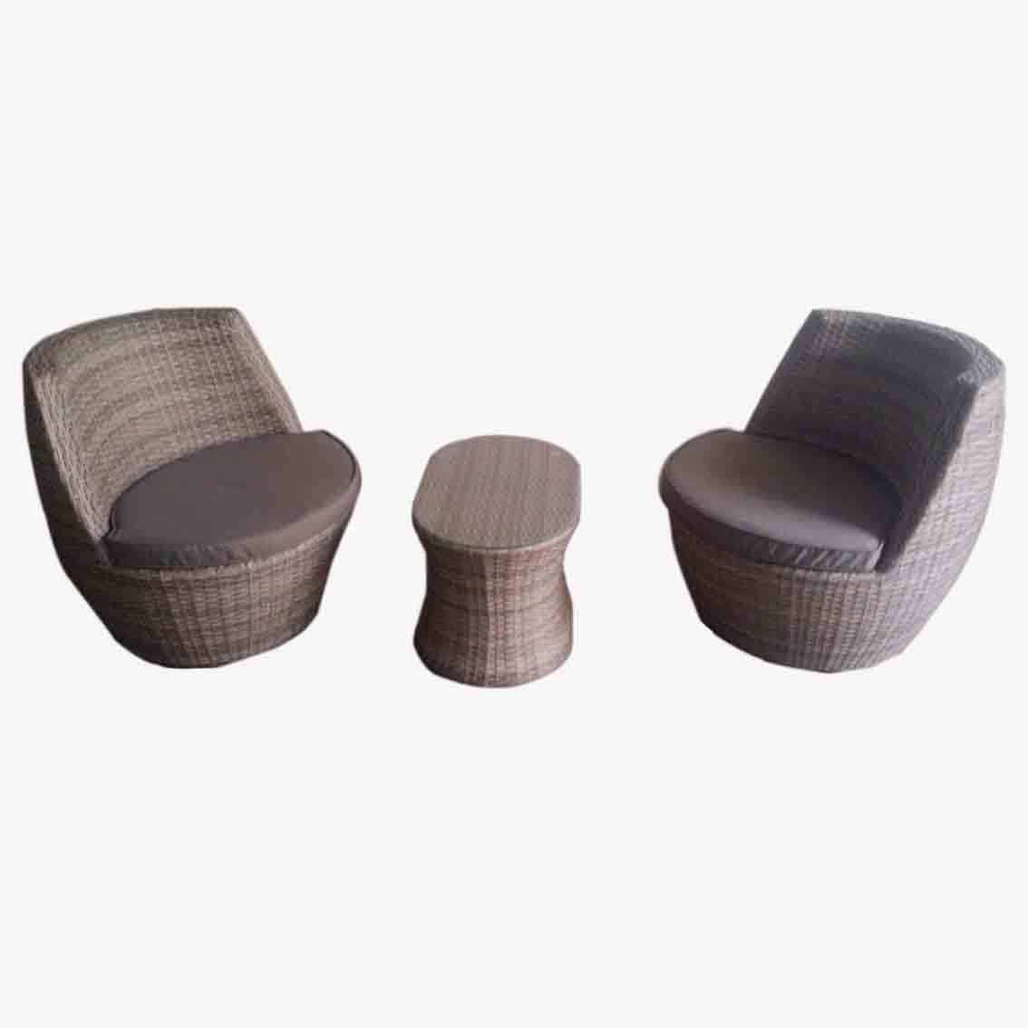 JJS337 Steel frame rattan patio set