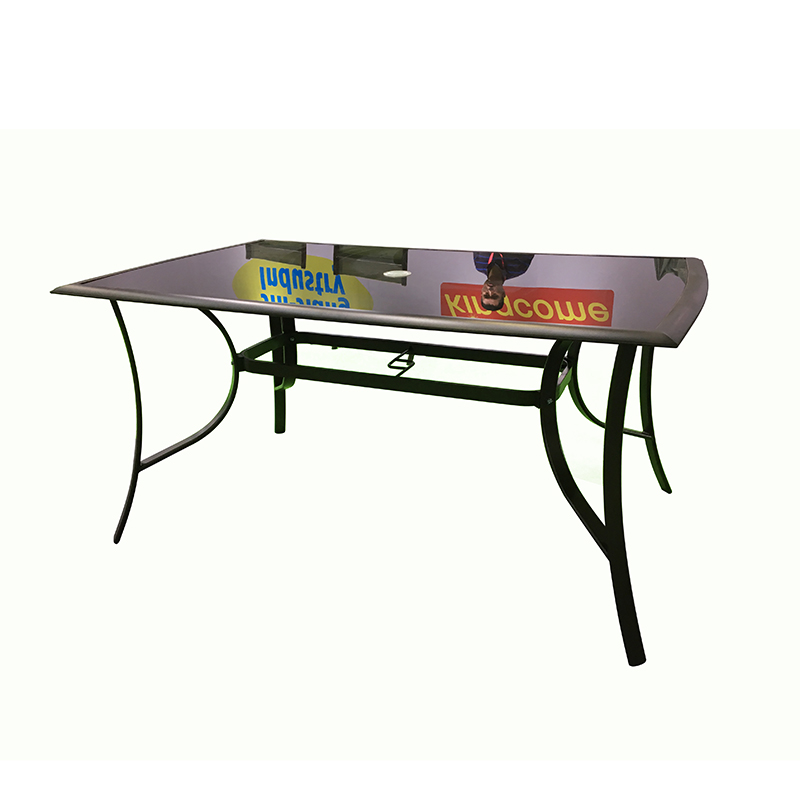 JJT1201 Aluminum <a href='/outdoor/'>outdoor</a> glass table