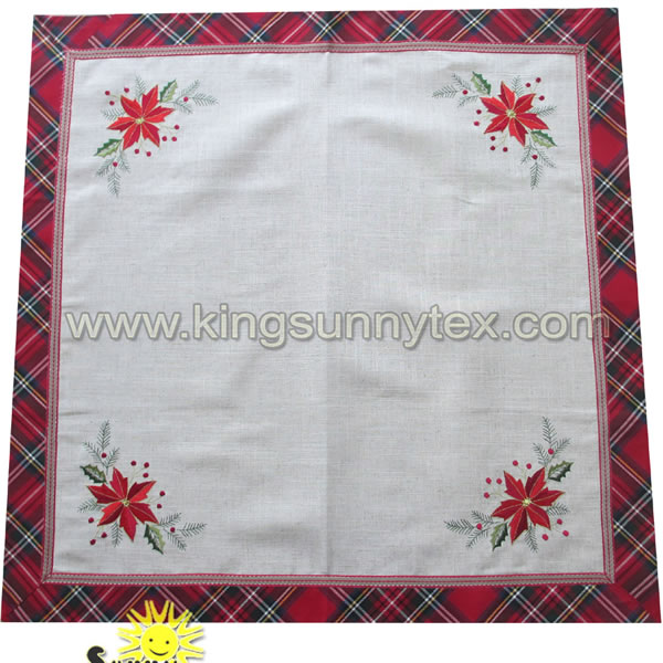 Beautiful Embroidered <a href='/christmas/'>Christmas</a> Table Cover Made In China