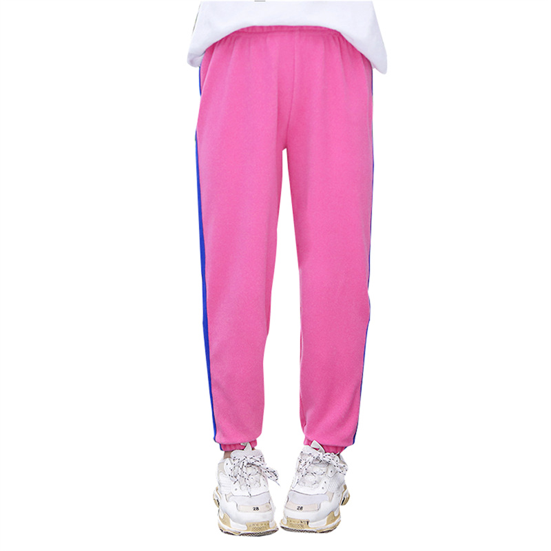 Girls Active Jogger Sweatpants Kids Elastic Waisted Workout Joggers Pants