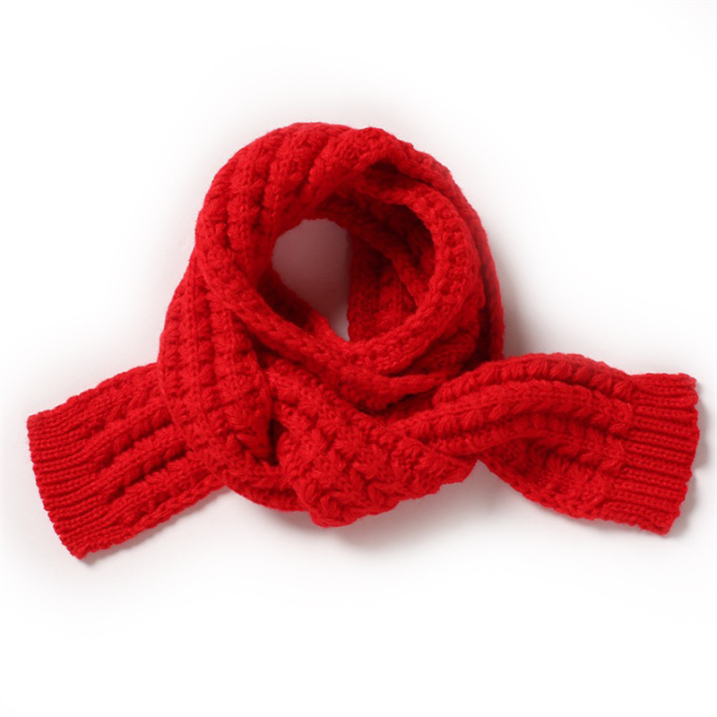 Kids Winter Warm Knit Scarves Warm Scarf Neck Warmer for Toddlers Boys Girls