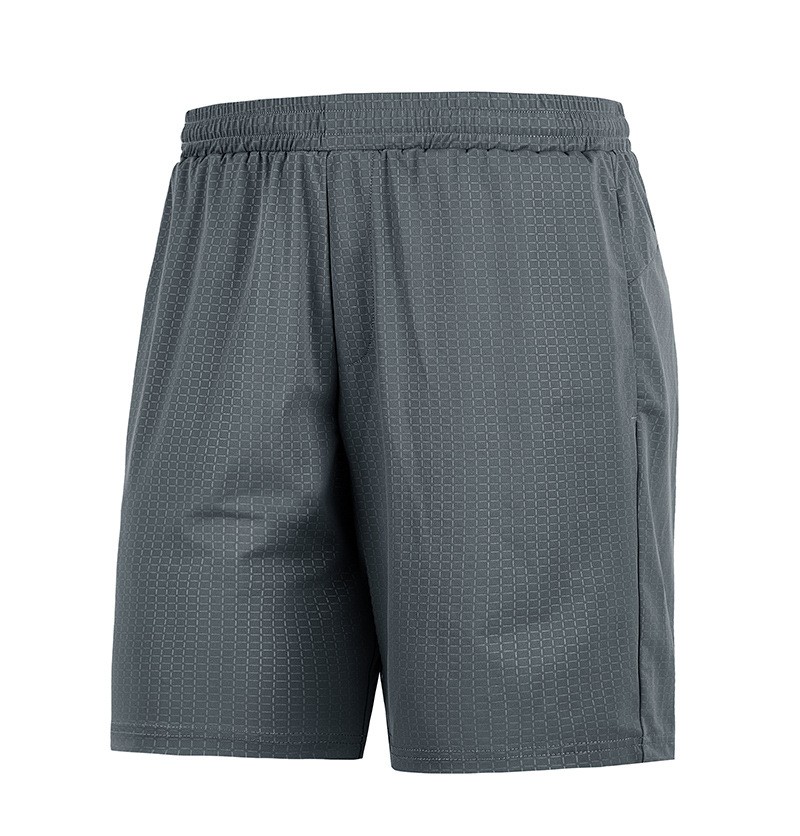 Men's Workout Shorts Grid With Pockets