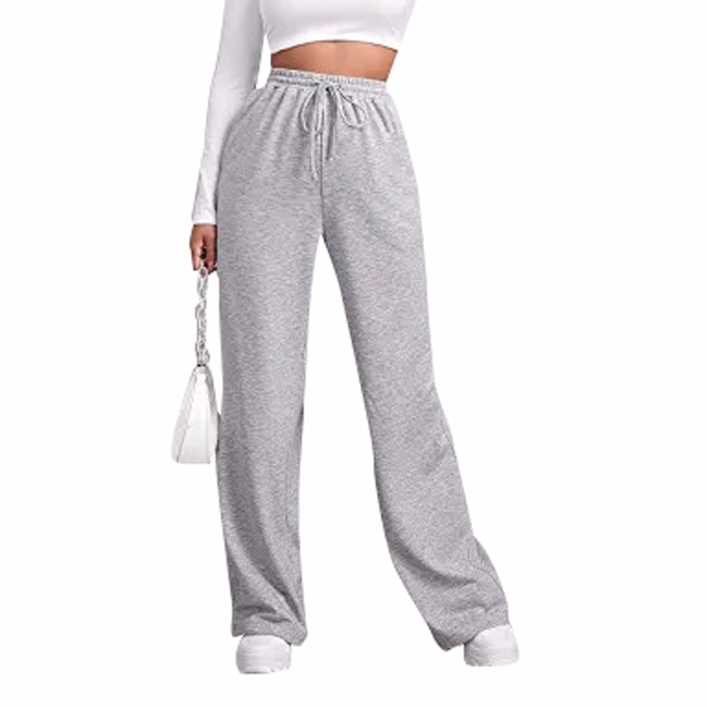 Women Wide Leg Joggers Pants Casual Drawstring Sweatpants With Pockets