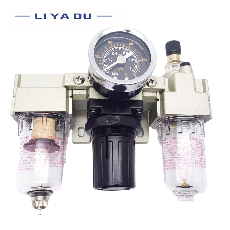 AC2000-02 AC3000-02/03 AC4000-04/06 AC5000-06/10 Pressure Regulator Gauge/Air filter relief valve/Air Compressor Filter Oil Moisture Separator For Water Filters