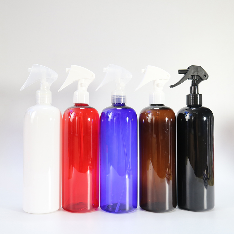 Custom black transparent pet plastic trigger pump spray <a href='/bottle/'>bottle</a>