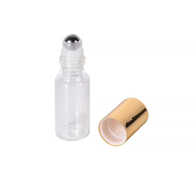 Glass roller ball <a href='/bottle/'>bottle</a> perfume essential oil roller ball glass bottle