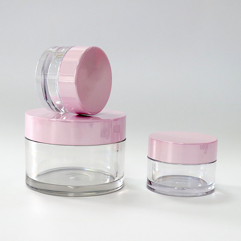 Cosmetic jar empty cream packaging transparent plastic jar