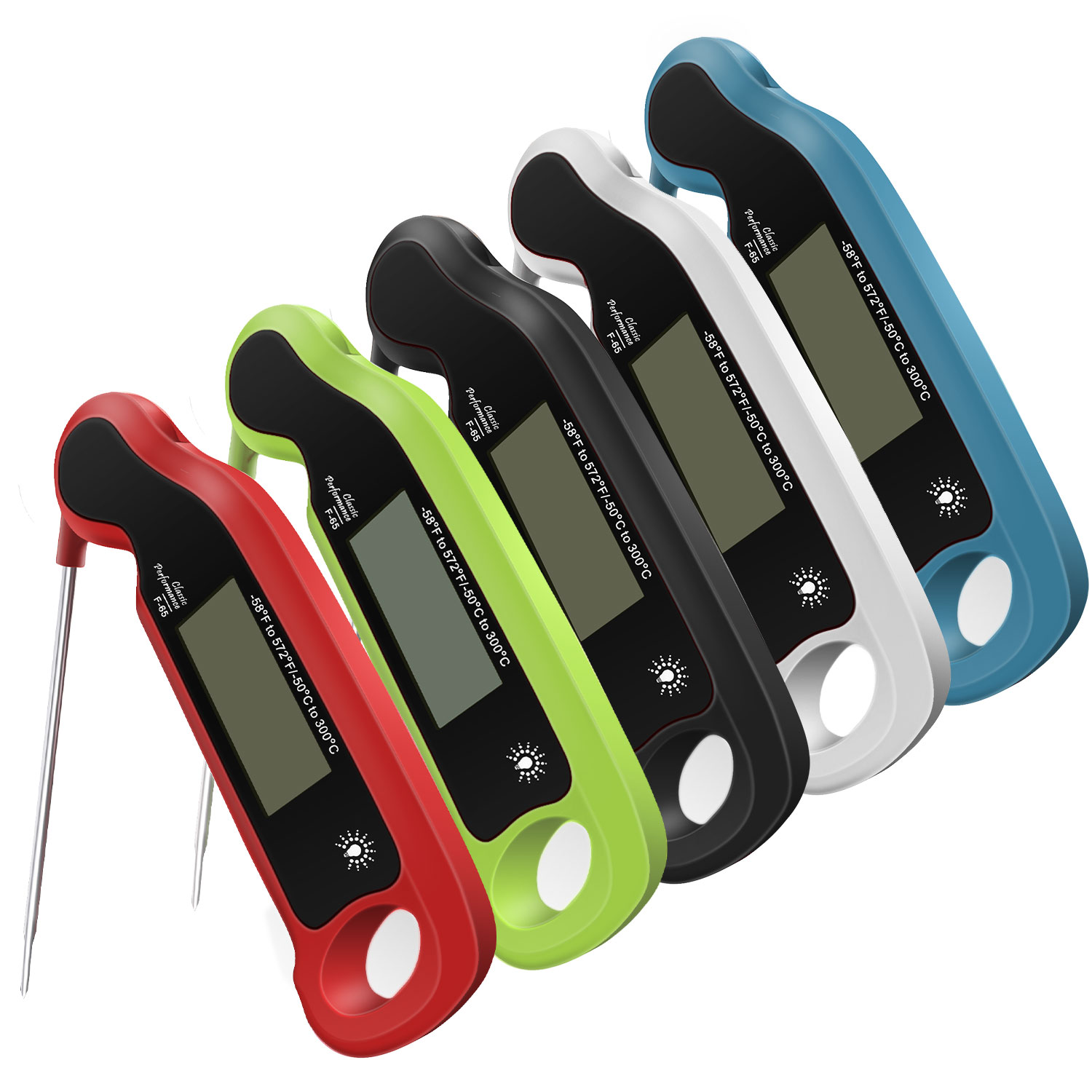 F-65 Foldable Food Thermometer with Touch Screen