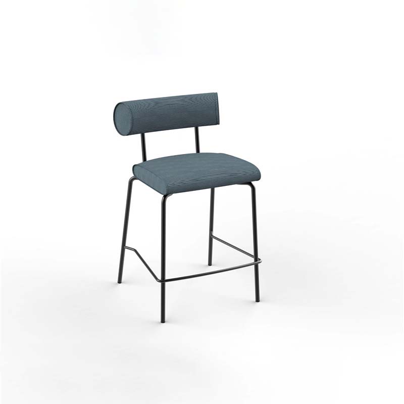 Di Bar Stool Modern Bar <a href='/chair/'>Chair</a>s with  Upholstered <a href='/barstool/'>Barstool</a>s with Metal Footrest Comfortable Island Chairs for Kitchen Counter/Home Bar/Dining Room