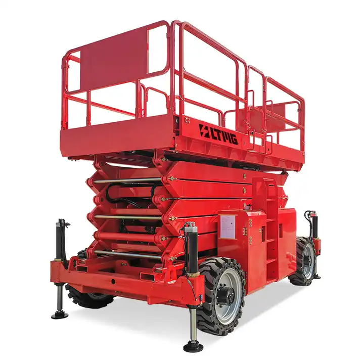 10m 12m Hydraulic Scissor Lift Small Mobile Man Diesel Rough Terrain Scissor Lift