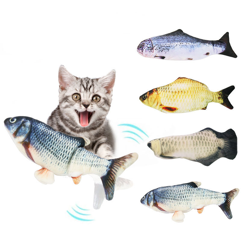 Wholesale Custom USB Chargeable Simulated Fish Toys 