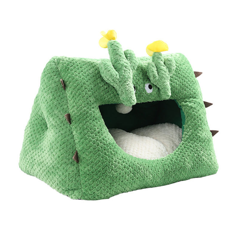 3 Styles Cactus Shape Cute Outdoor Soft Cat Nest 