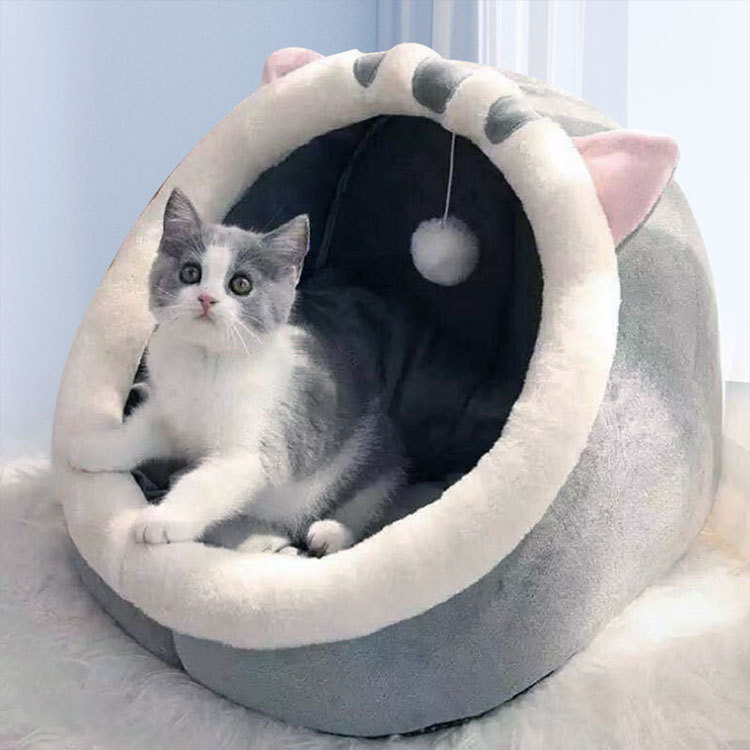 Cute Animal Shape Luxury Soft Warm Cat Sofa Cave