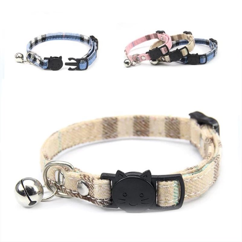 Multicolor Adjustable Nylon <a href='/pet-collar/'>Pet Collar</a> With Bell