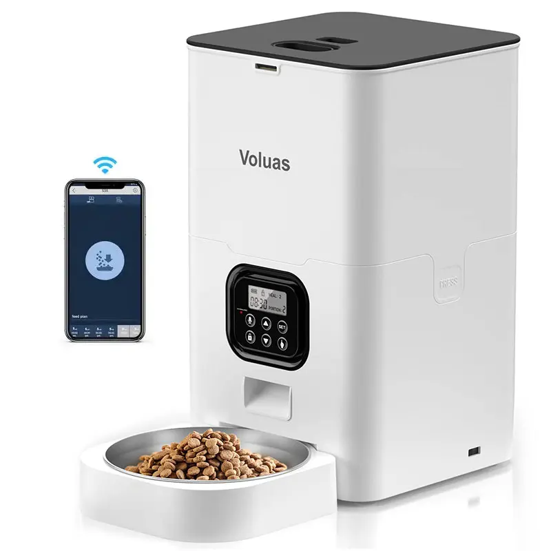  4/6 L Large Capacity Smart Food Automatic Pet Feeder with Wifi