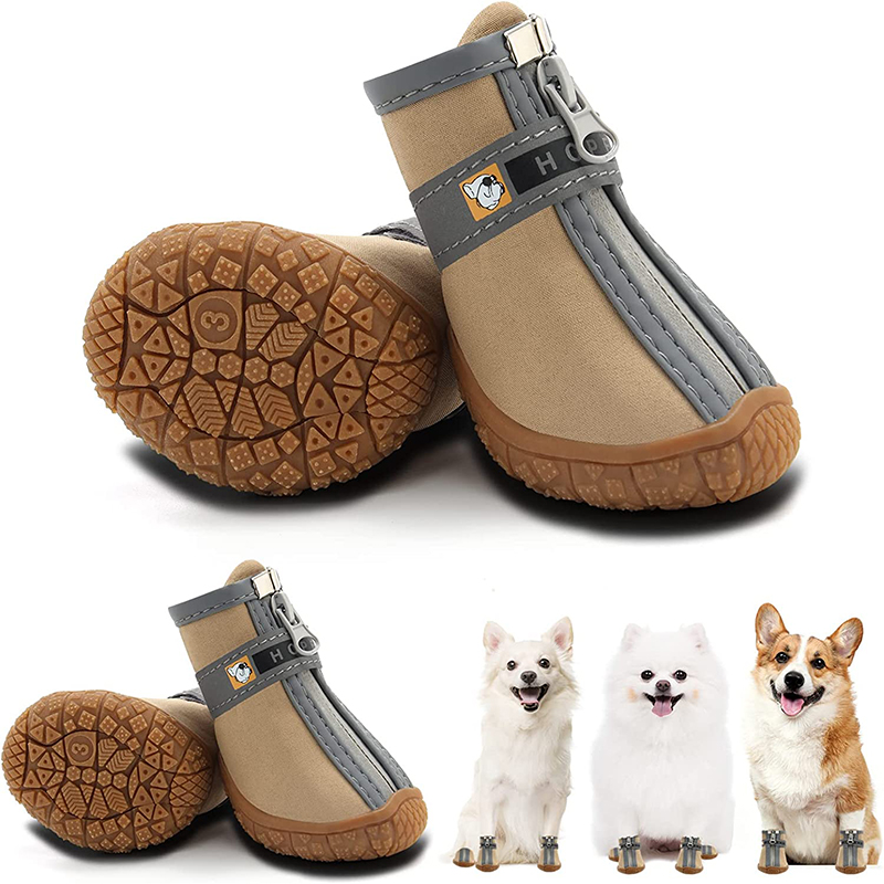 4 Pcs/Set Luxury Winter Waterproof Pet Shoes Socks