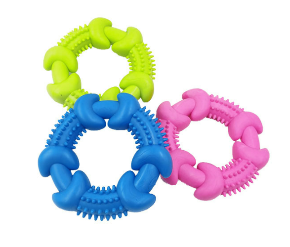 Durable TPR Round Shape Teeth Cleaning Ring <a href='/dog-chew-toy/'>Dog Chew Toy</a>s
