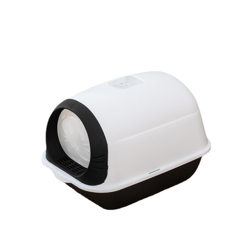 Fully Enclosed Plastic Large Space Cat Toilet Box