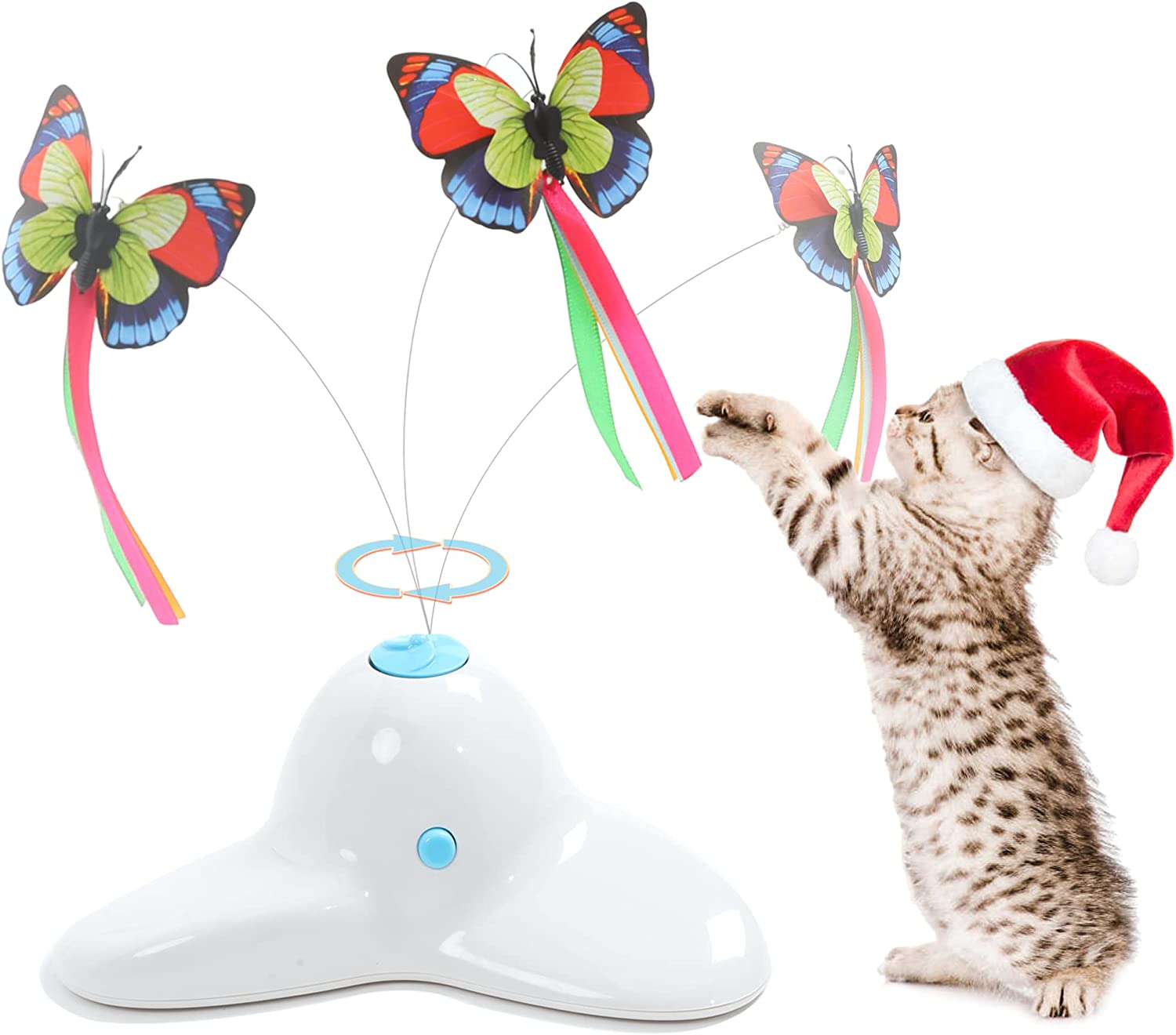 Electric Rotating Butterfly Teaser Stick <a href='/cat-interactive-toys/'>Cat <a href='/interactive-toys/'>Interactive Toys</a></a>