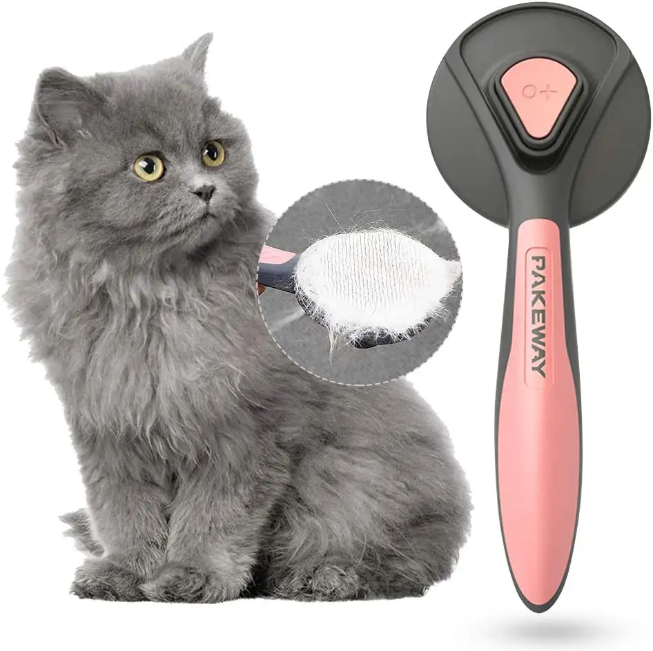 Custom Logo Self Cleaning Automatically Cat Slicker Brush