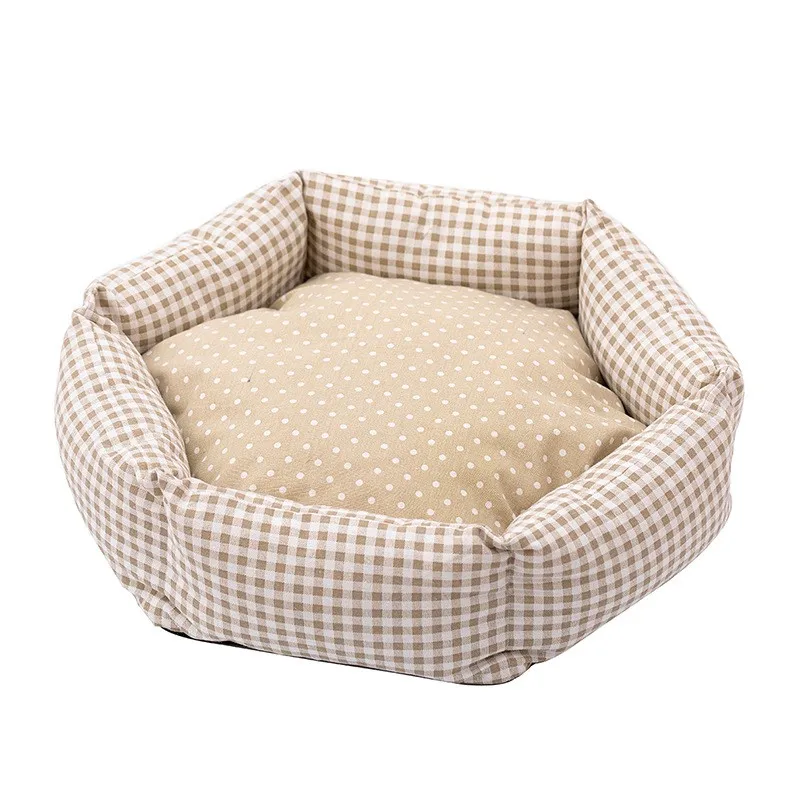 Wholesale Soft Warm Plush <a href='/pet-house/'>Pet House</a> Lattice Bed 