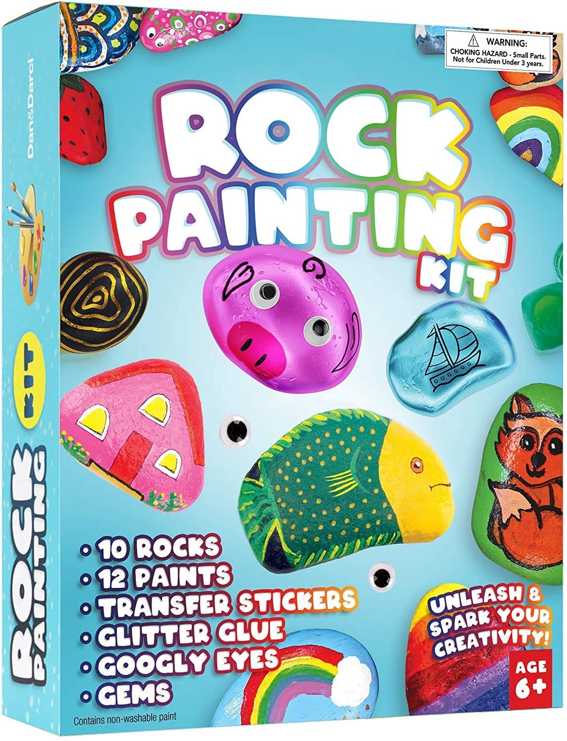 Rock Painting Kit for Kids Arts and <a href='/crafts/'>Crafts</a> Set