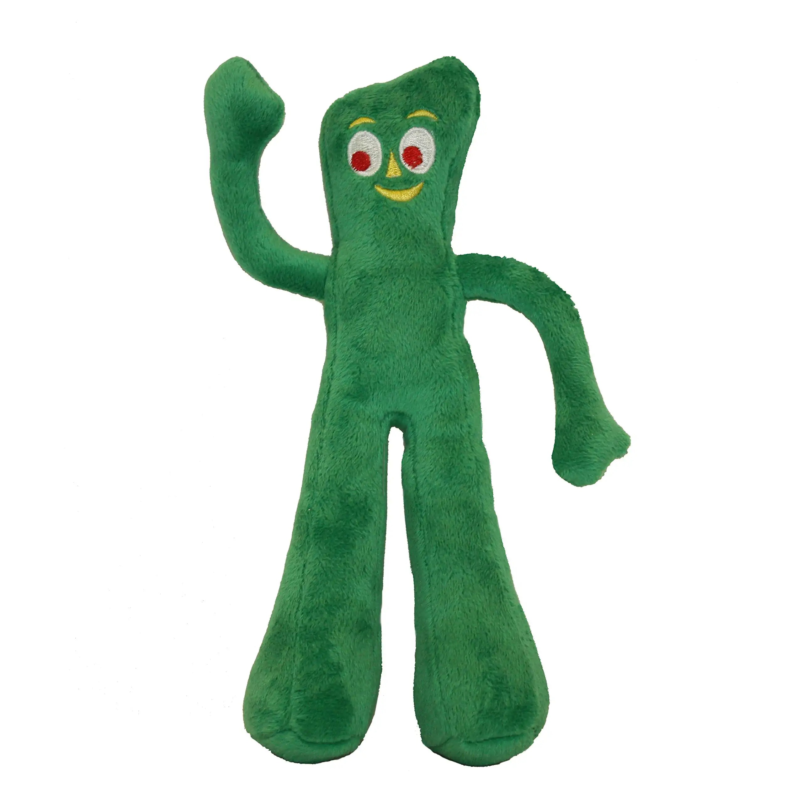 Green Plush Filled Dog Toy, 9 inch