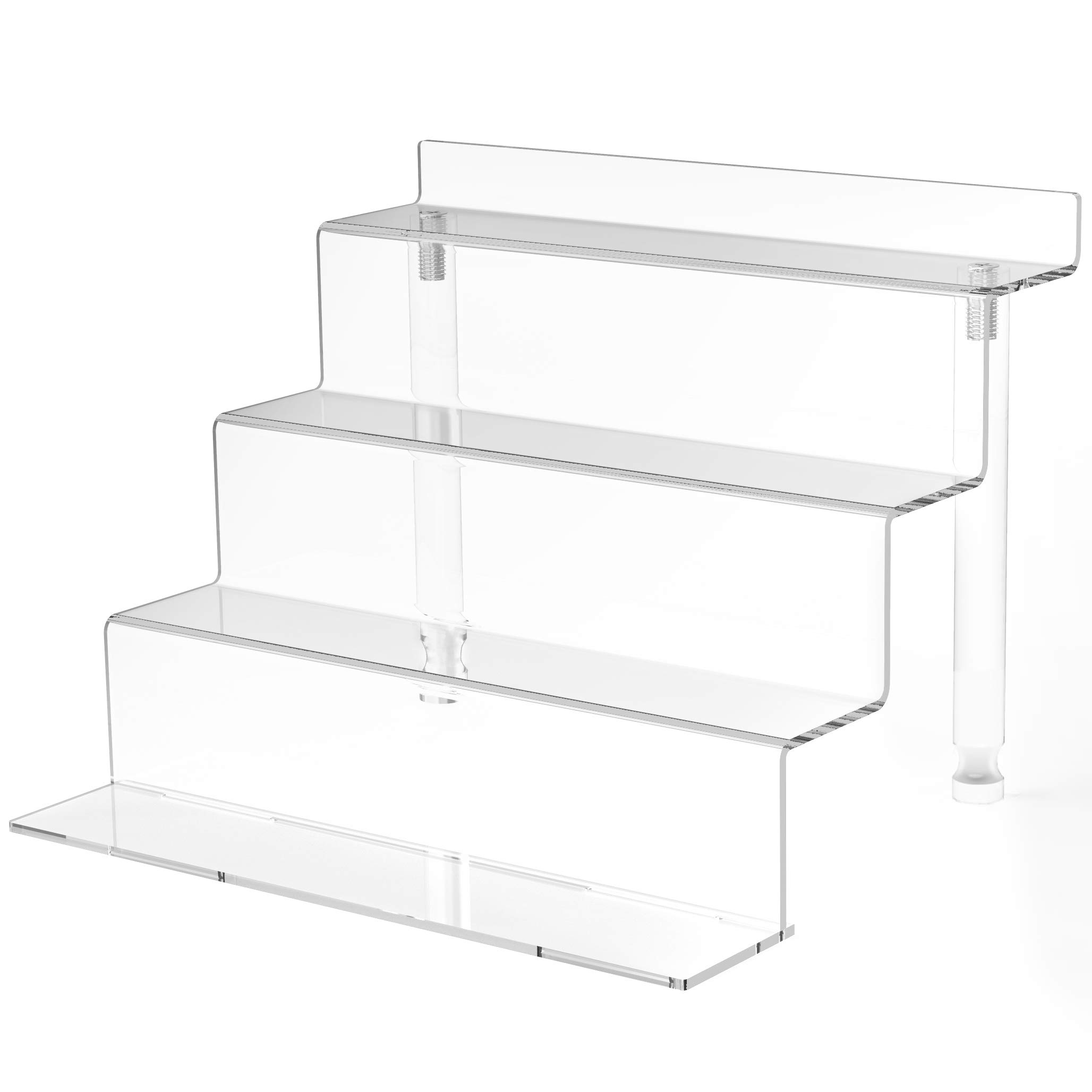 Acrylic Riser Display Shelf 4 Tier Perfume Organizer Stand Small Risers