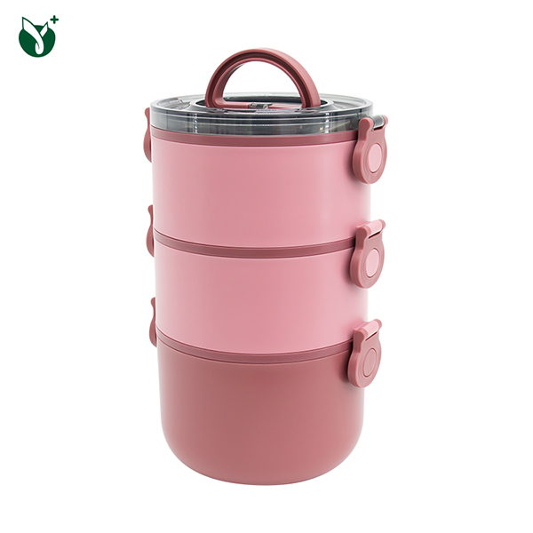 3Layers Plastic Inner Stainless Steel <a href='/lunch-box/'>Lunch Box</a>