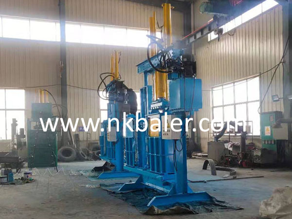 100 lbs used clothes bales press (NK-T90S)