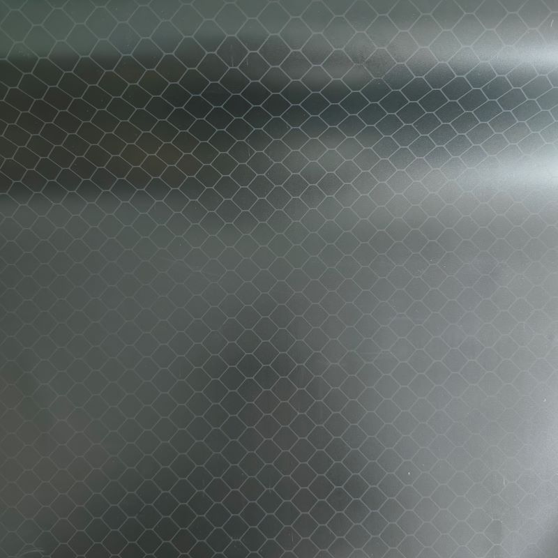 Opaque black mesh anti-static PVC for mats