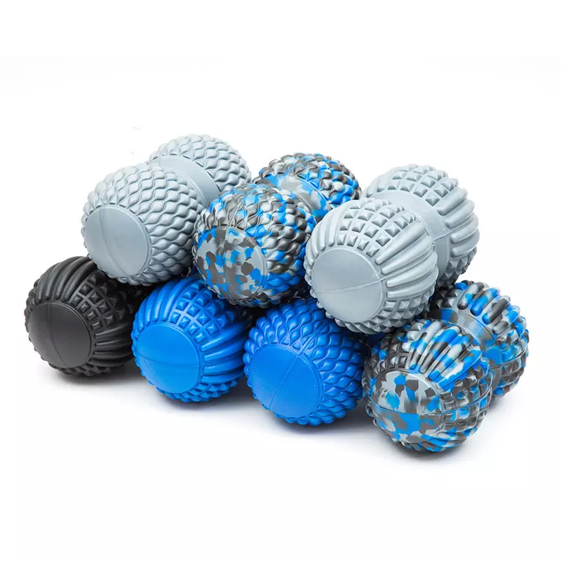 Double <a href='/massage-ball/'>Massage Ball</a> 8-Inch Textured Roller