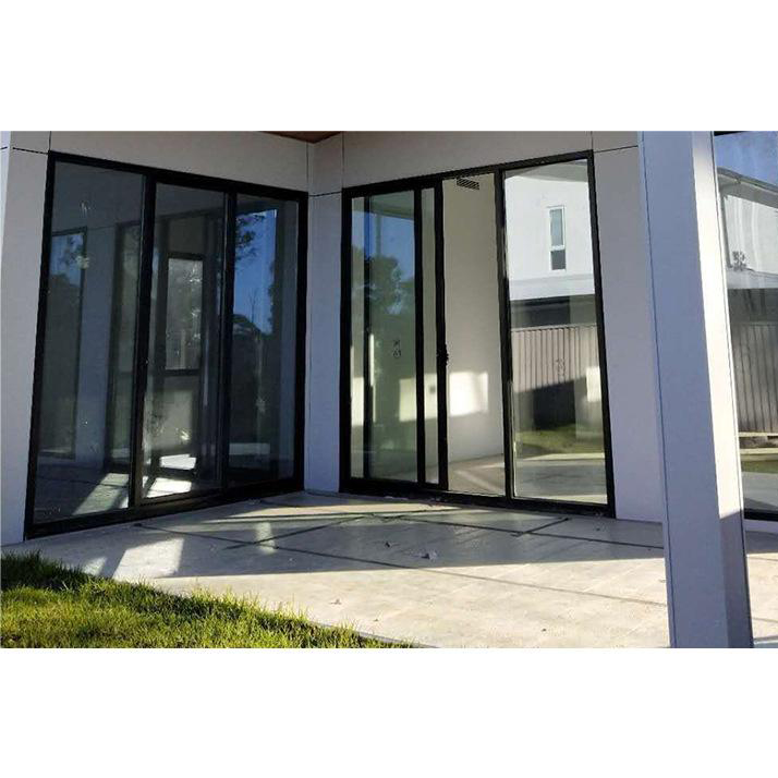 Australian standard AS2047 semi commercial aluminum frame sliding door 