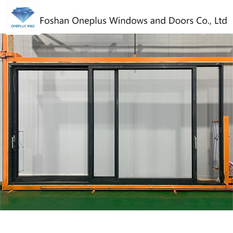 150 Series American quality standards glass sliding door with aluminum alloy frame design for prefab house