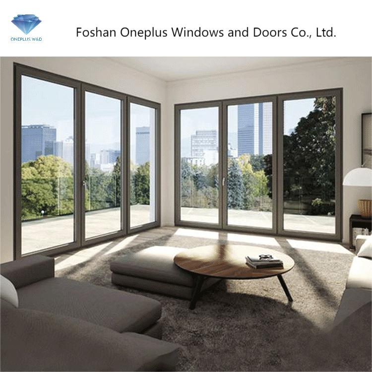 Wholesale price folding glass doors patio aluminium high quality <a href='/folding-door/'>folding door</a> aluminium folding patio doors design