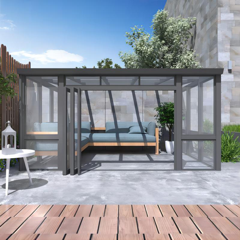 <a href='/aluminium/'>Aluminium</a> Glass Sunroom with Backyard Wide Space Room Exlarge Room