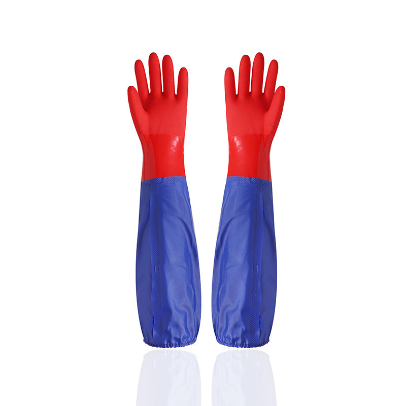 62cm cotton lined vinyl Cleaning Gloves