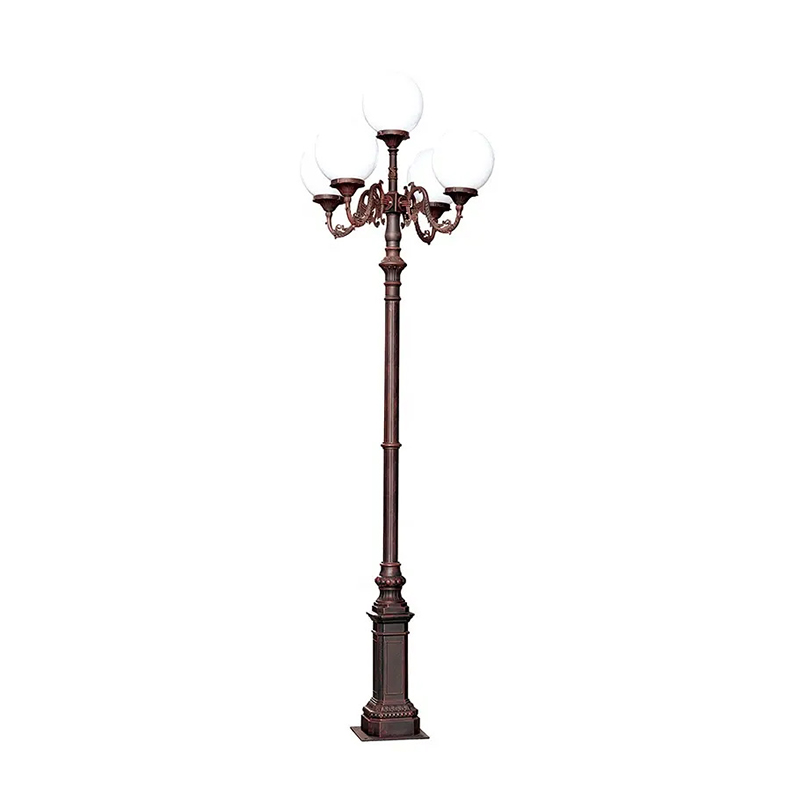 Waterproof Classic Antique Street Light Poles Aluminum Garden Lamp Post